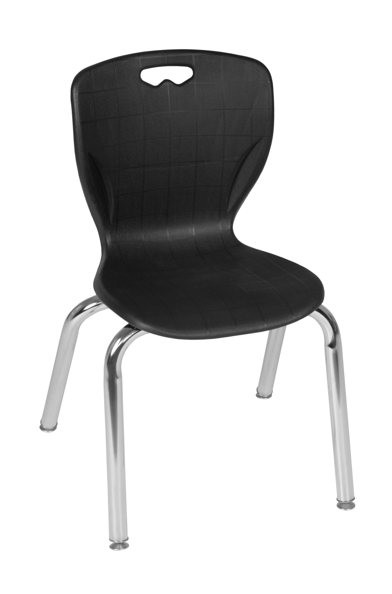 Picture of Regency 4520BK4PK Andy 15 in. Stack Chair, Black - Pack of 4