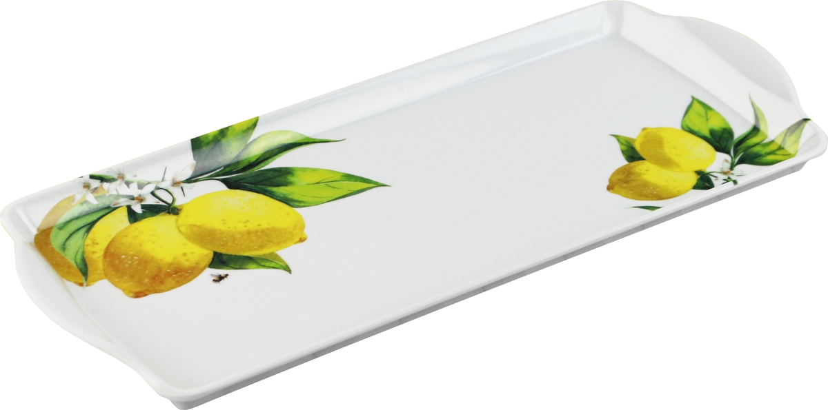 Picture of Reston Lloyd Melamine Plastic Tidbit Tray, BPA-Free, Food Safe, Multipurpose Platter Serving Tray, Bathroom/Table Organizer