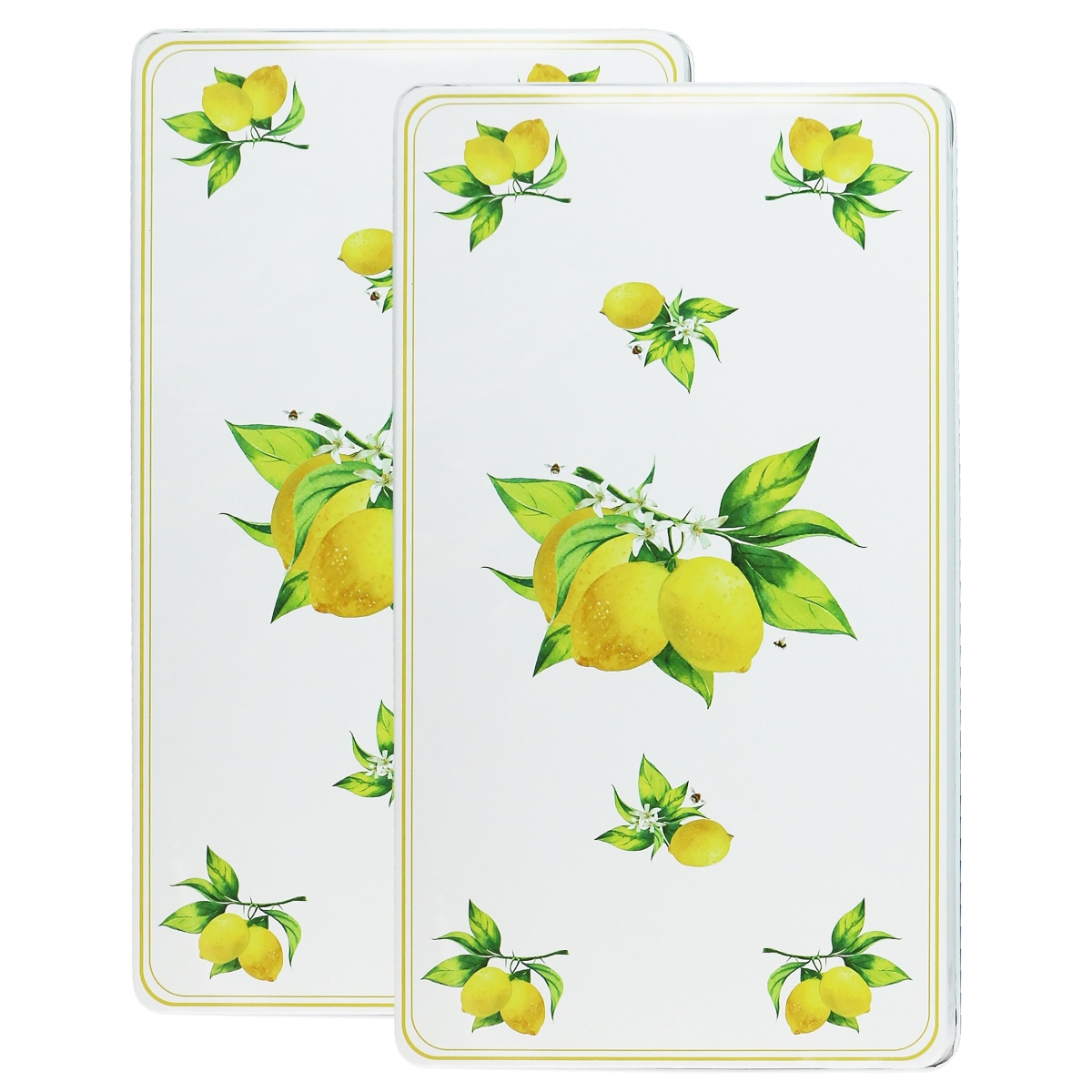 Picture of Reston Lloyd R-419-W Rectangular Tin Burner Cover  Fresh Lemons