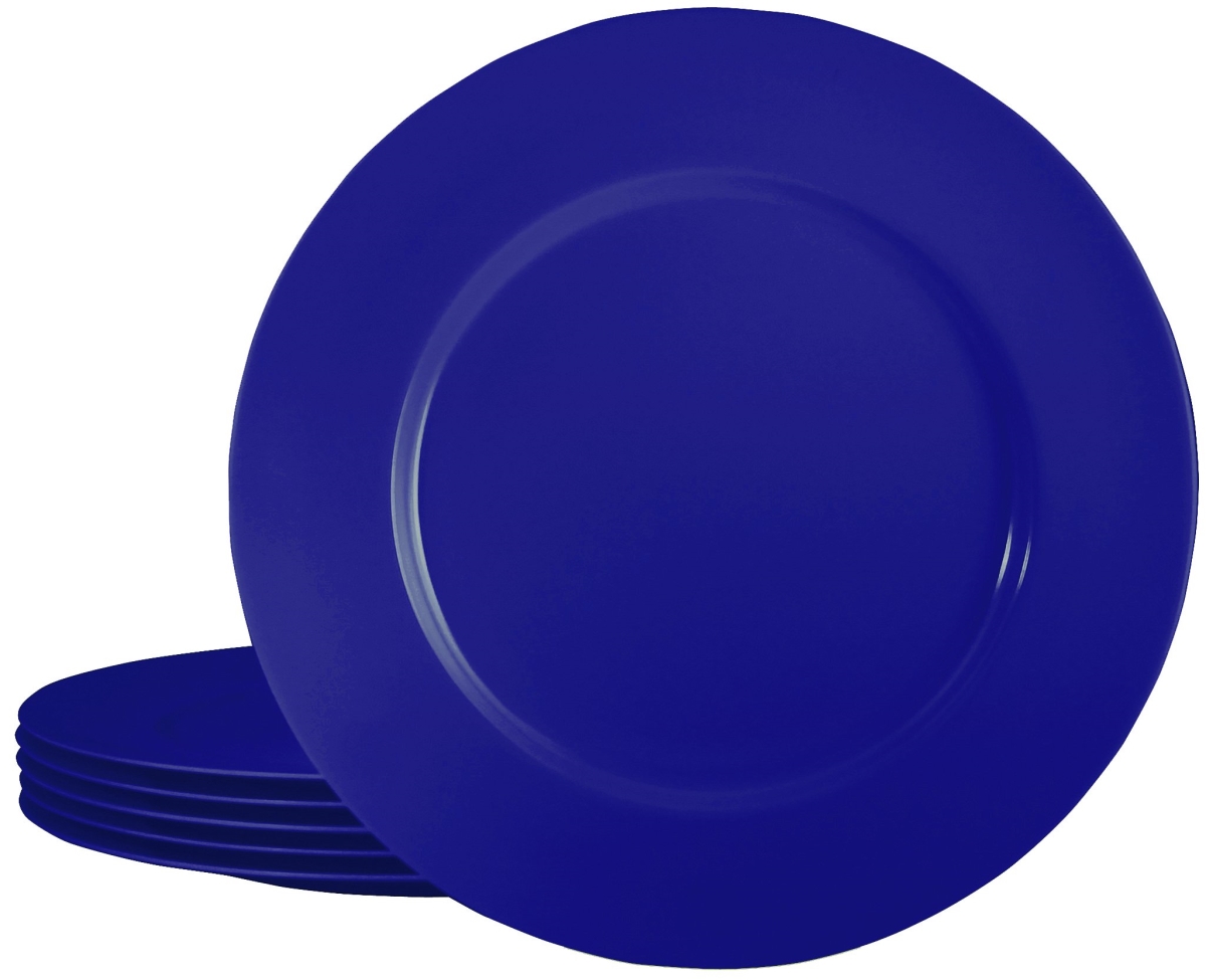 Picture of Reston Lloyd 71705 6pc Melamine Dinner Plate Set  Indigo