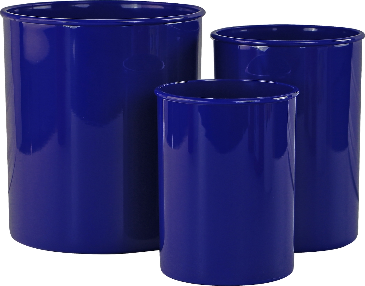 3pc Plastic Utensil Holders Set/Organizer for Multiple Sizes of Kitchen Gadgets, Indigo