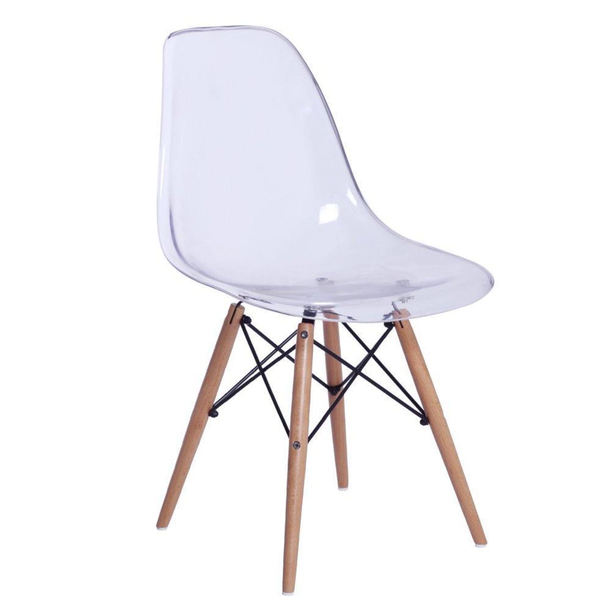 Tower Woodleg Chair - Clear