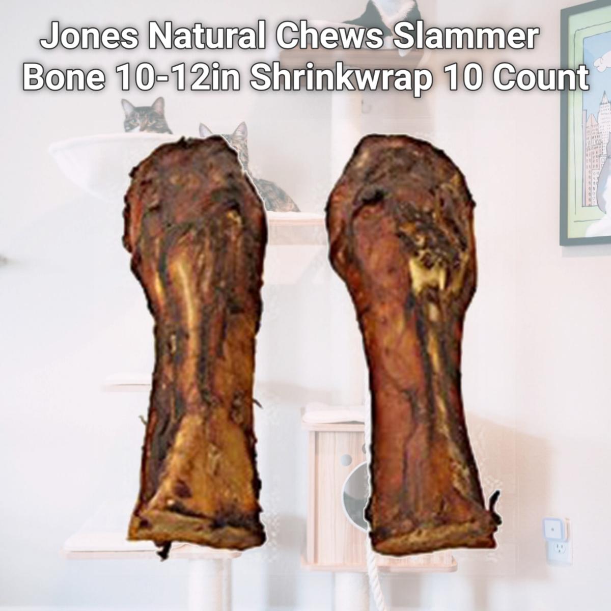 Picture of Jones Natural Chews Co. 090-00493 Jones Natural Chews Slammer Bone 10-12in Shrinkwrap 10 Count