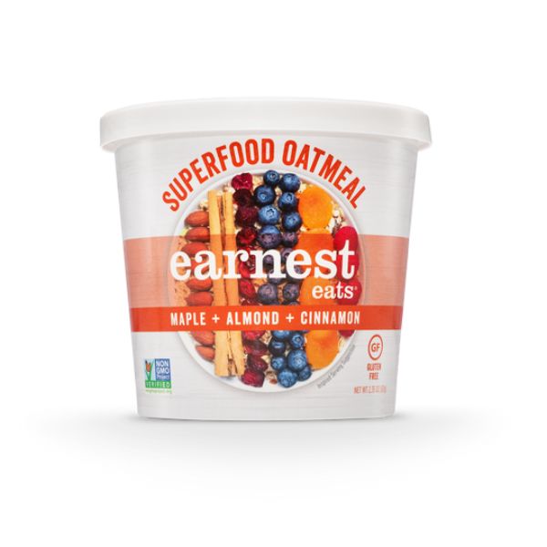Picture of Earnest Eats 8-57920-00540-6 Maple Almond Cinnamon Grab n Go Superfood Oatmeal Cup Oats