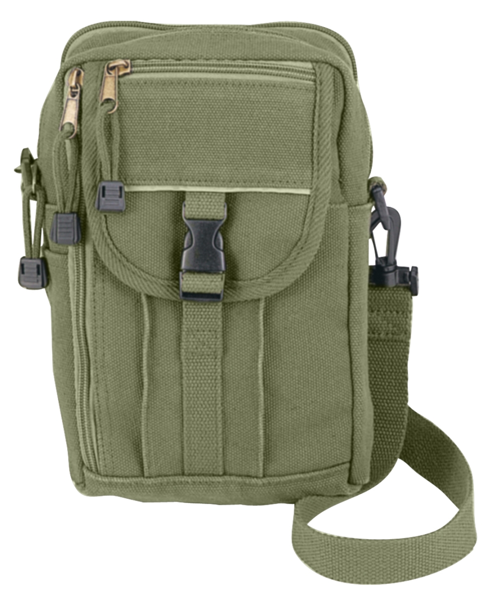 10614 Heavyweight Classic Canvas Passport Travel Pouch, Olive Drab