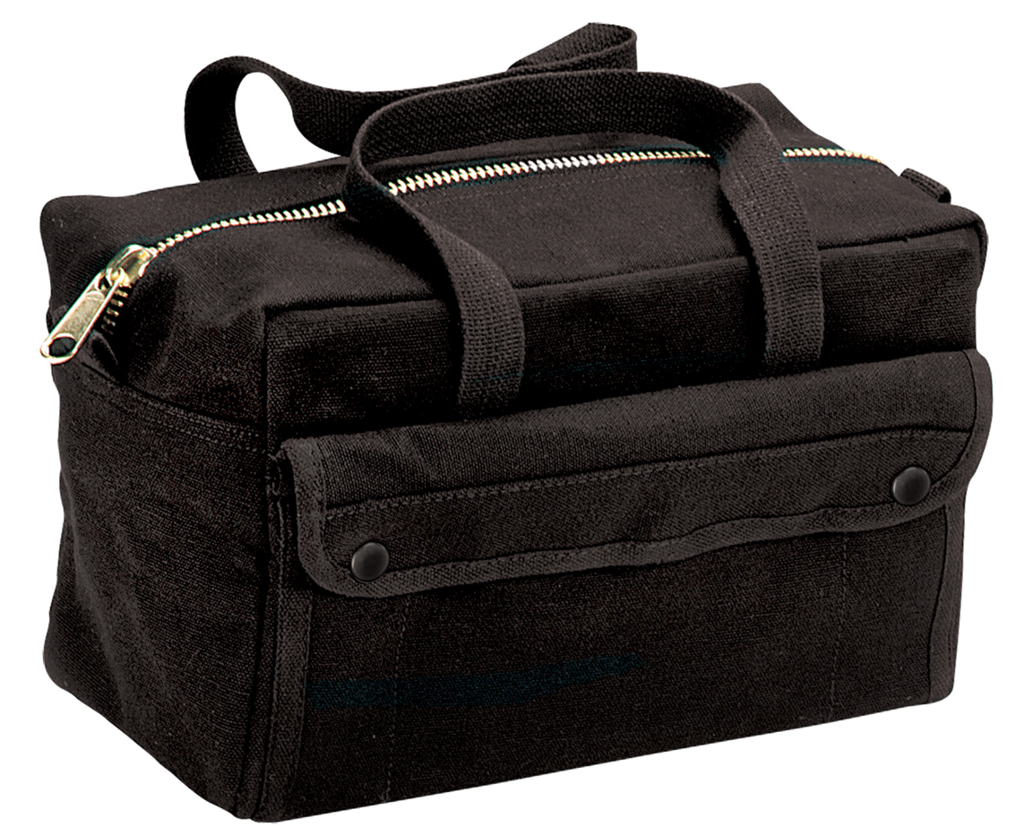 10668 Mechanics Tool Bag with Brass Zipper, Black