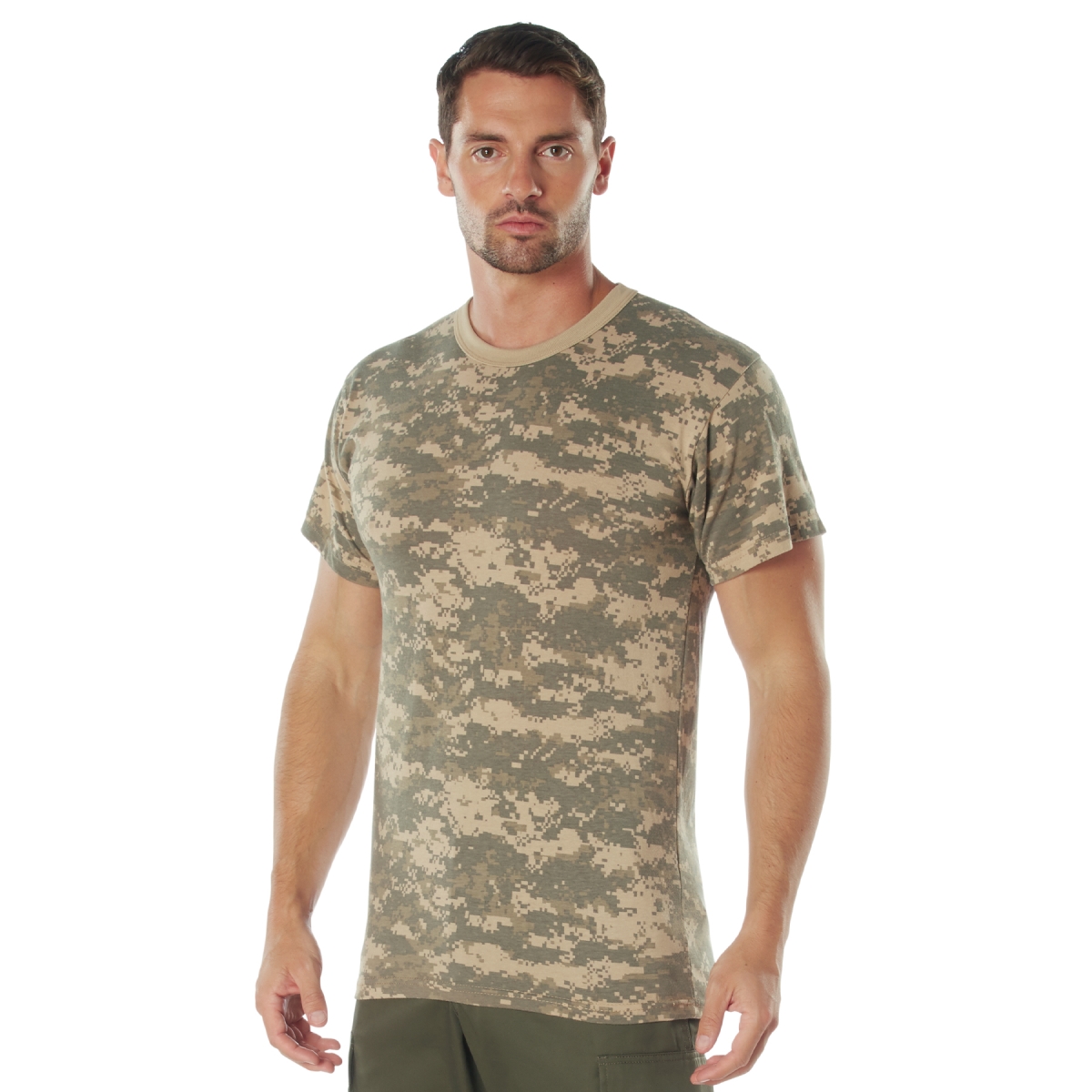14200 Men Vintage Camo Short Sleeve T-Shirt, ACU Digital Camo - Medium
