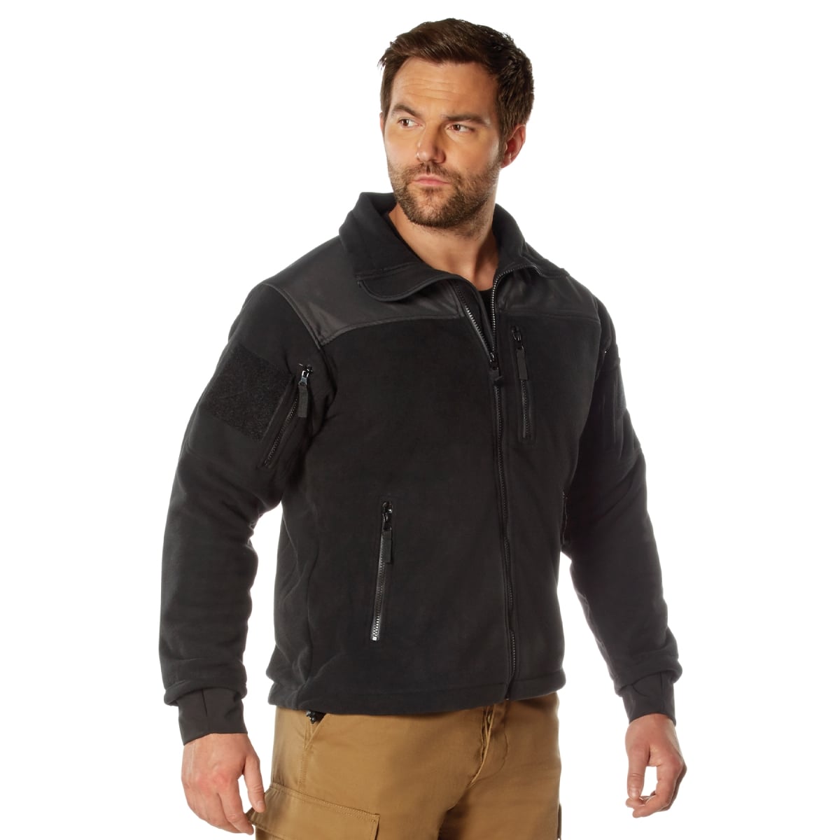 14924 Spec Ops Tactical Fleece Jacket, Black - Small