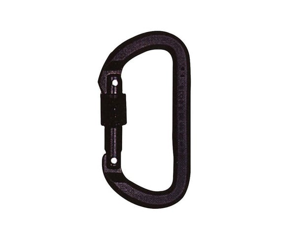 1563 Locking D Carabiner - Black