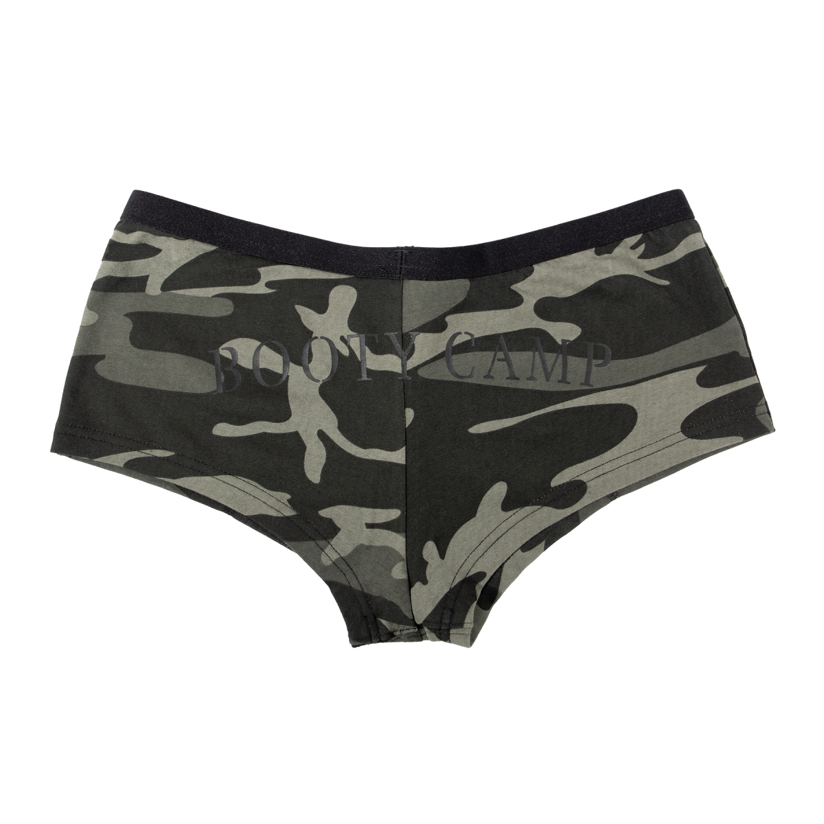 20720 Women Black Camo Booty Camp Shorts - 2XL