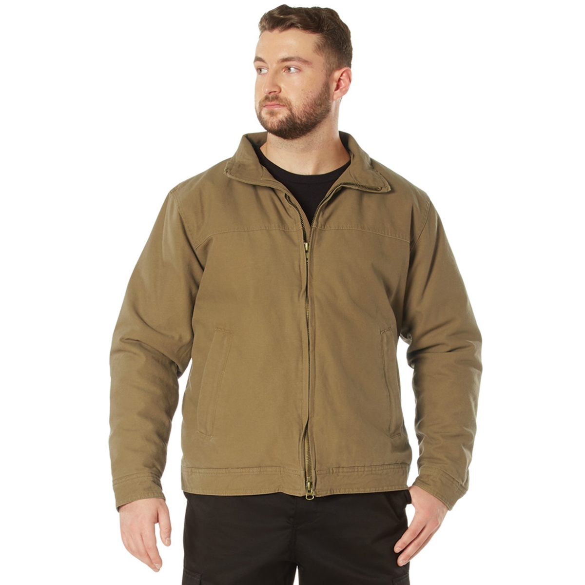 20735 Men Concealed Carry 3 Season Jacket, Coyote Brown - Small