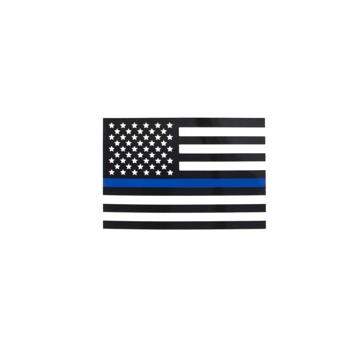 21010 Transparent Thin Blue Line Flag Decal - Large
