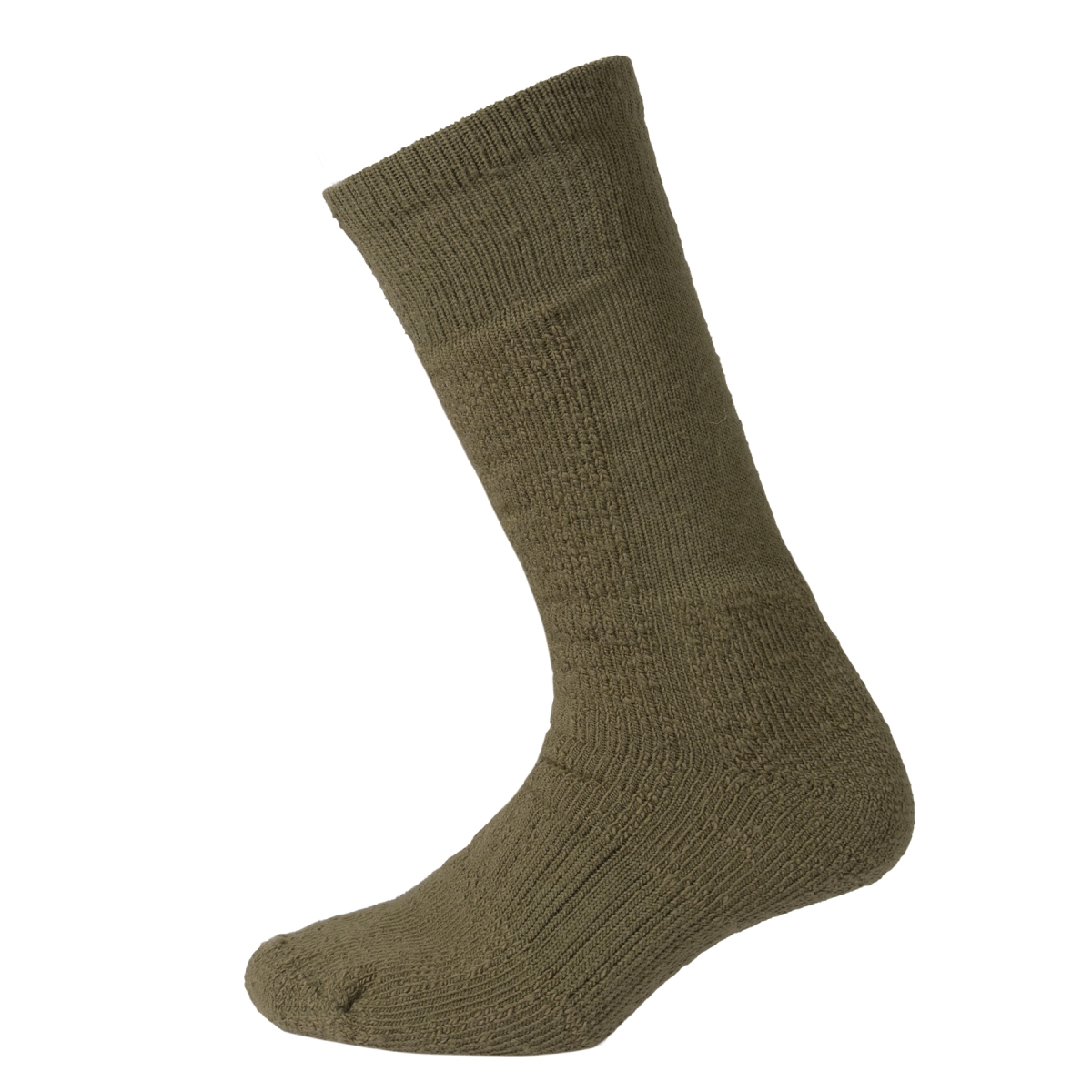 21288 Wool Blend Mid-Calf Winter Socks, Olive Drab - Large