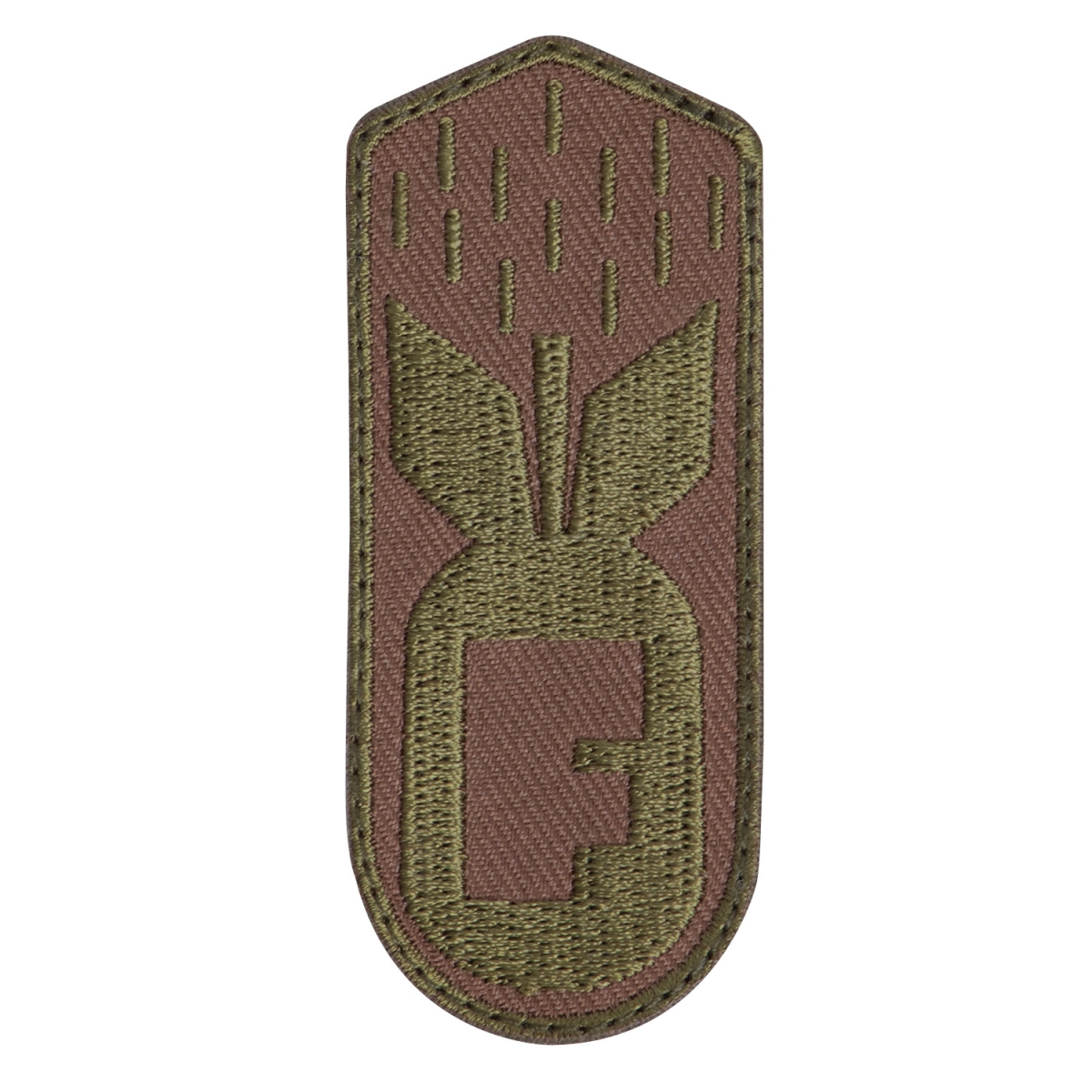 19260 F-Bomb Patch with Hook Back - Coyote Brown