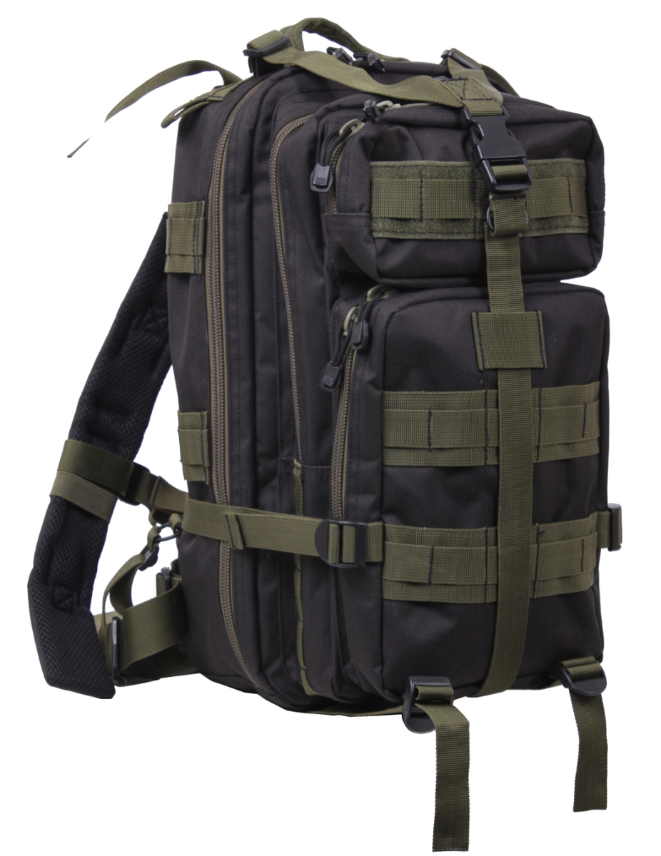 14396 Medium Transport Backpack, Black & Olive Drab