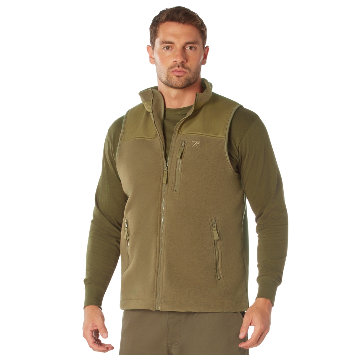 23203 Men Spec Ops Tactical Vest, Coyote Brown - Medium