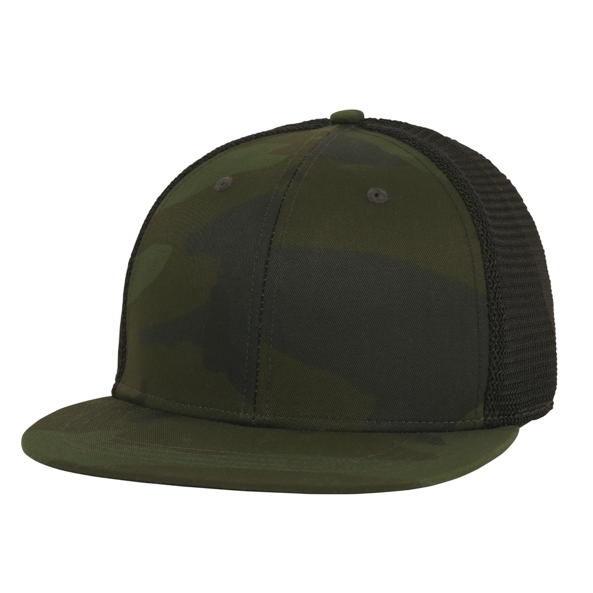 23238 Midnight Camo Trucker Caps, Midnight Woodland Camo