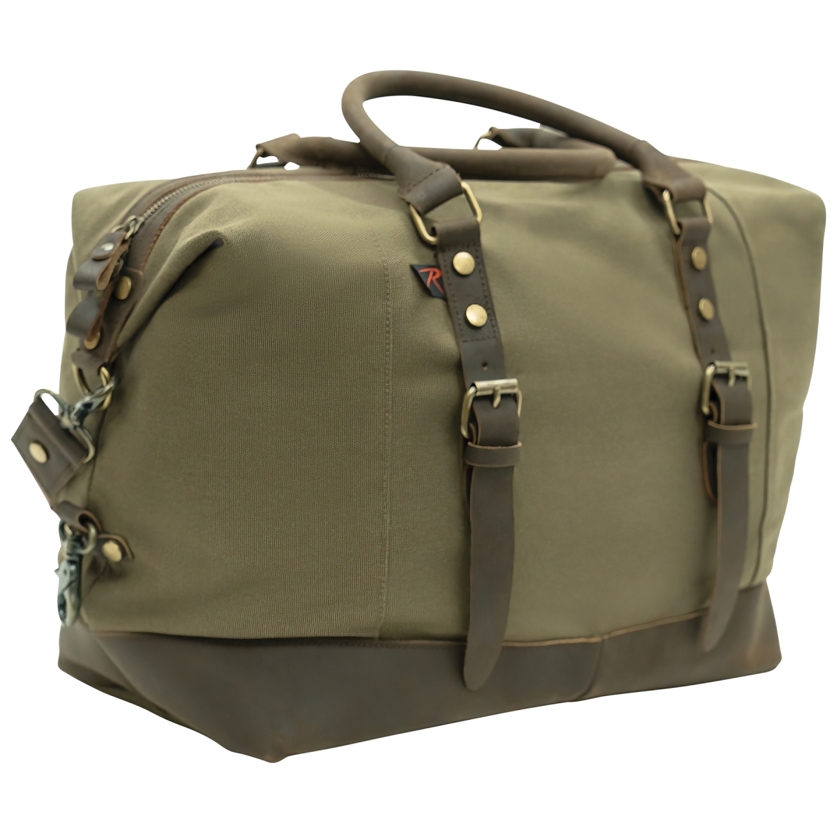 23542 Vintage Carry-On Travel Bag, Olive Drab