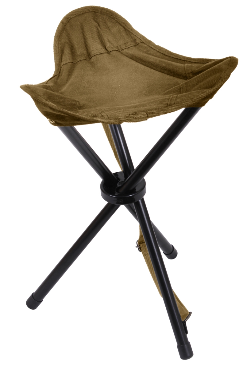 16766 Collapsible Stool with Carry Strap, Coyote Brown