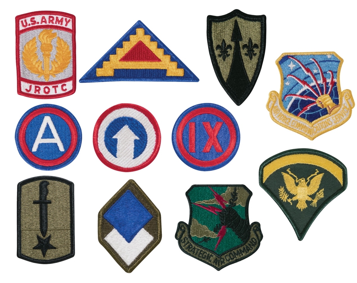 8404 G.I. Assorted Military Patch - 50 Piece