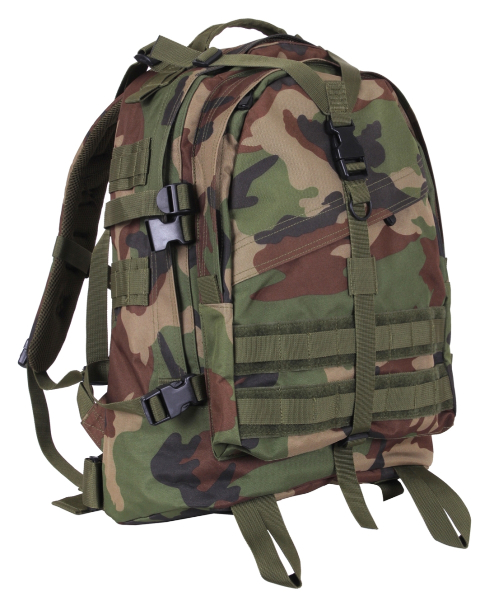14342 Large Camo Transport Backpack, Woodland Camo