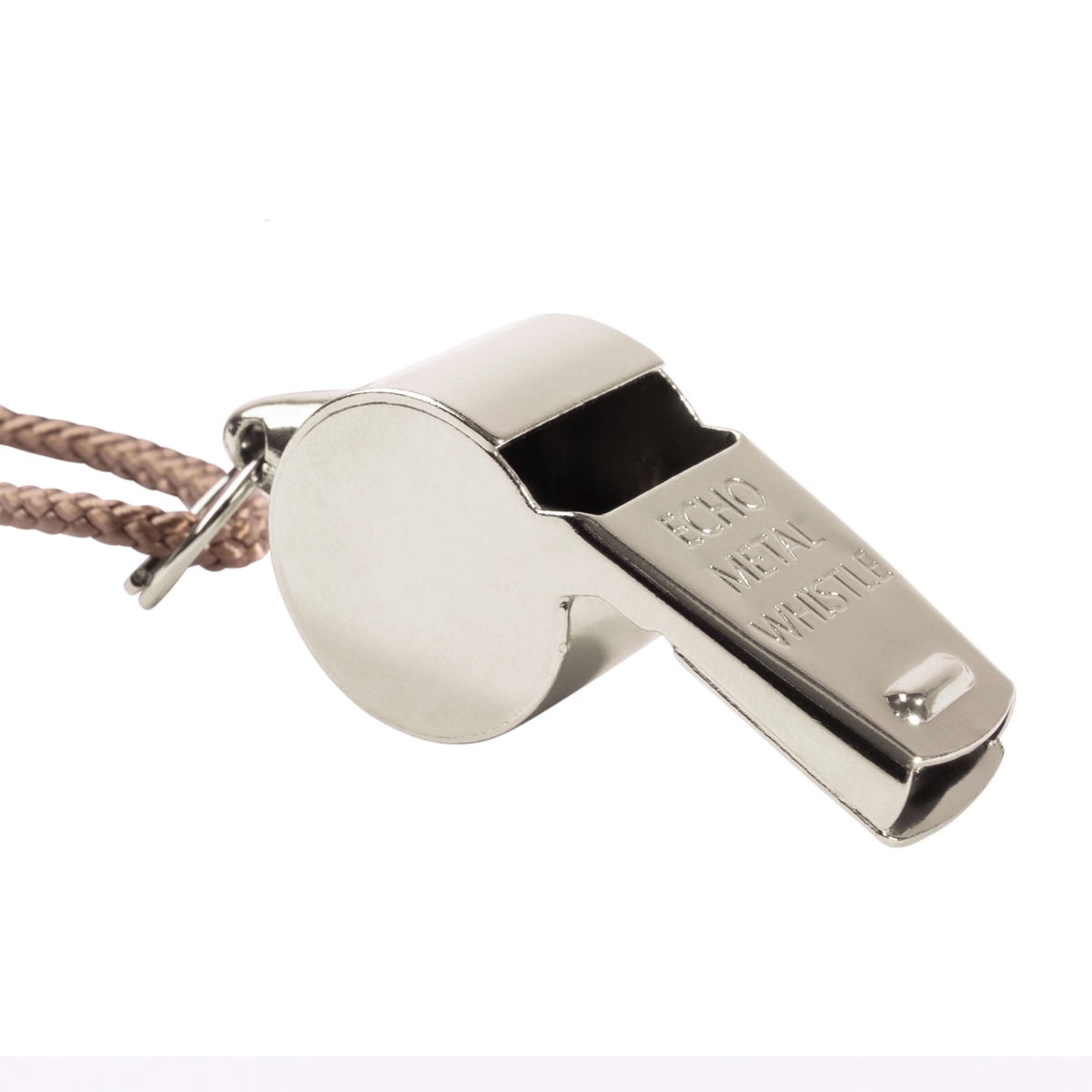 185 GI Style Police Whistle, Silver