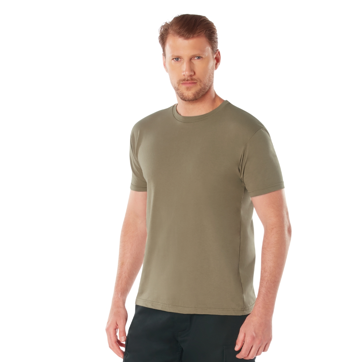 18430 Athletic Fit Solid Color Short Sleeve T-Shirt, AR 670-1 Coyote Brown - Medium