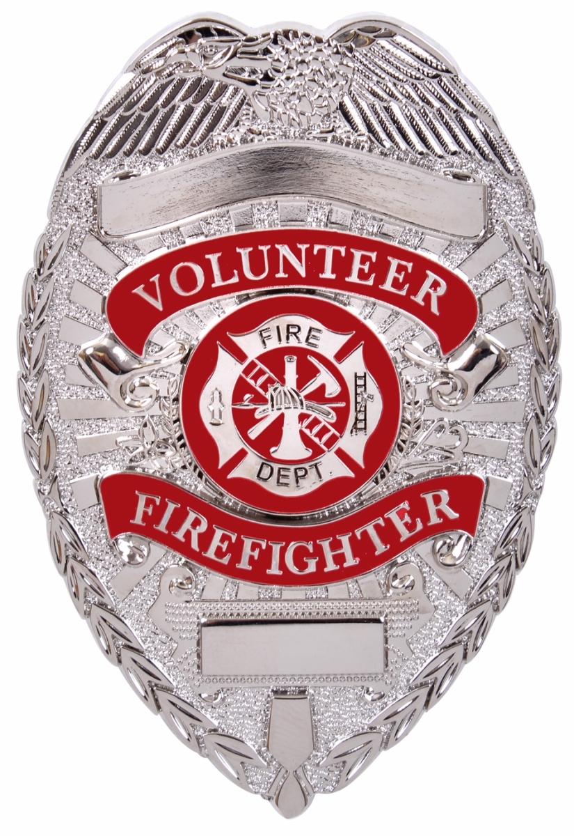 15659 Deluxe Fire Department Decal, Silver