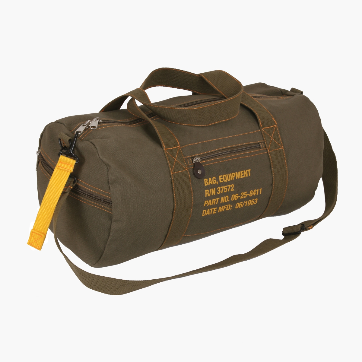 16183 Canvas Equipment Bag, Olive Drab - 19 in.