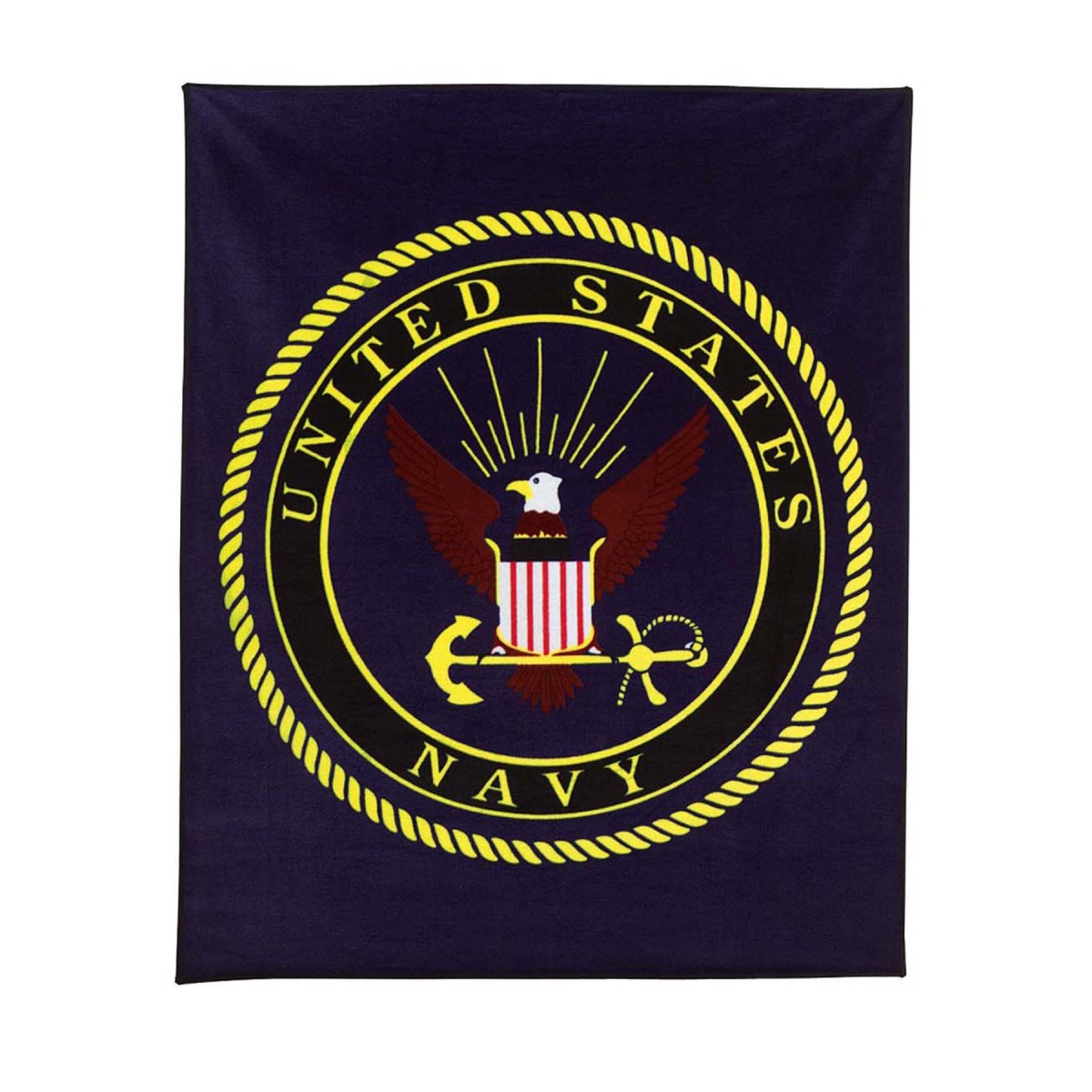 1215 US Navy Military Insignia Fleece Blanket