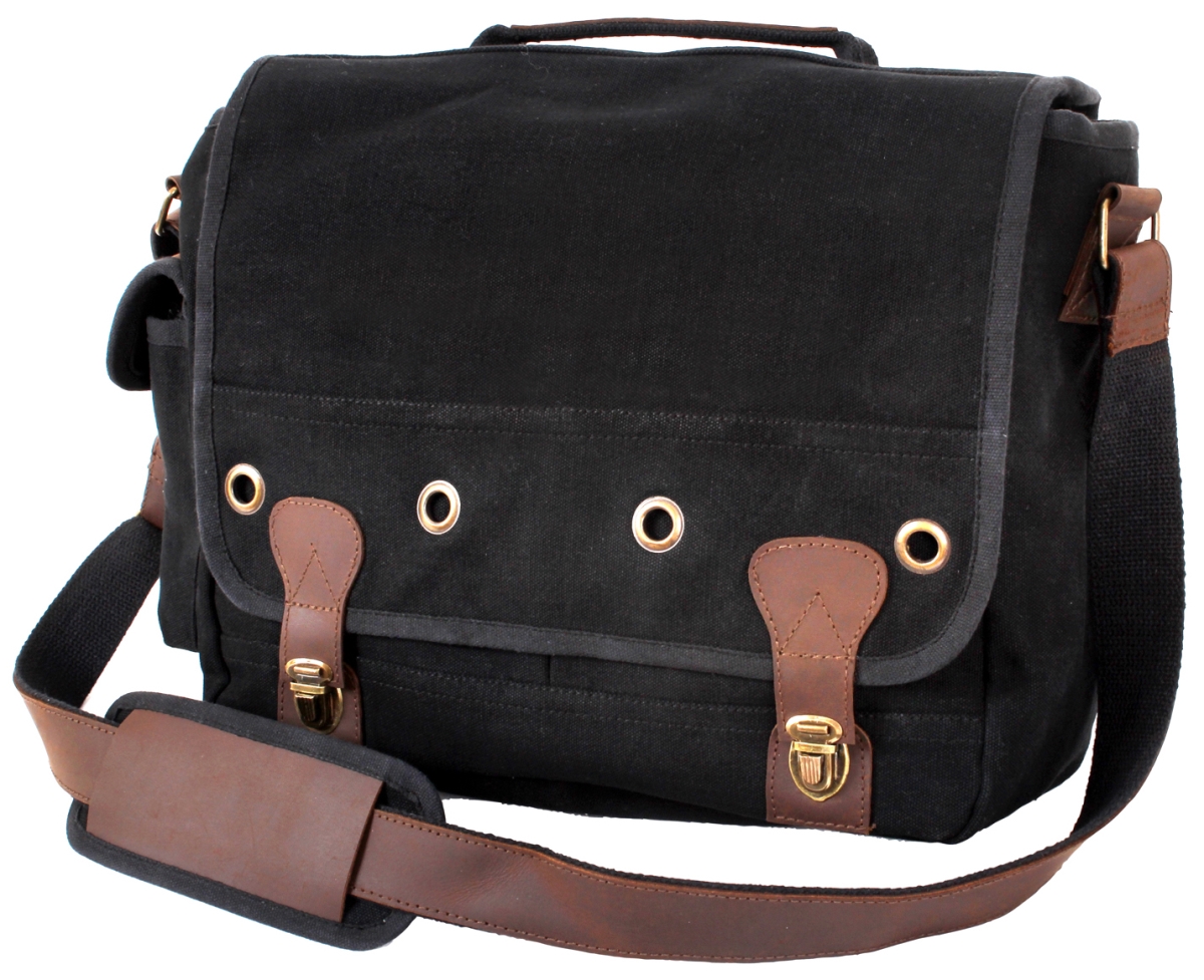 12666 Canvas Trailblazer Laptop Bag, Black