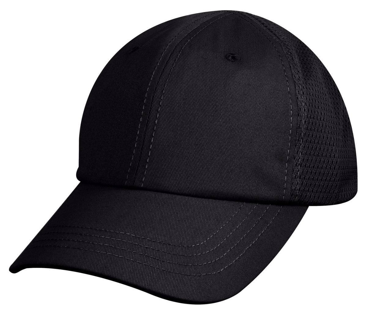 15878 Mesh Back Tactical Cap, Black