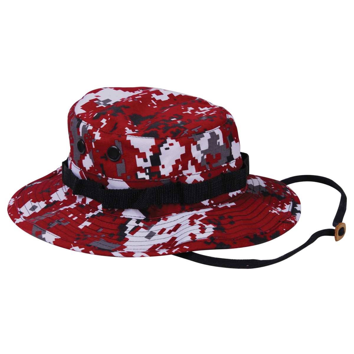 14773 Digital Camo Boonie Hat, Red Digital Camo - Size 7.5