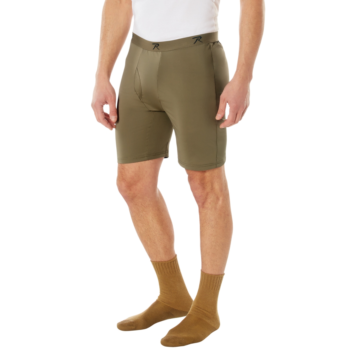 18787 Moisture Wicking Performance Boxer Shorts, AR 670-1 Coyote Brown - Medium