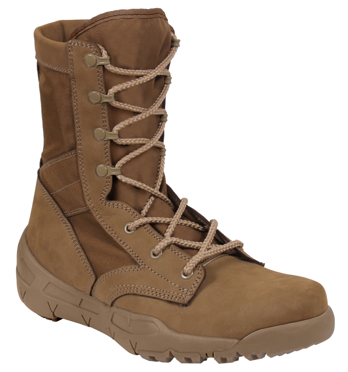 18995 8.5 in. Men Waterproof V-Max Lightweight Tactical Boot, AR 670-1 Coyote Brown - Size 8