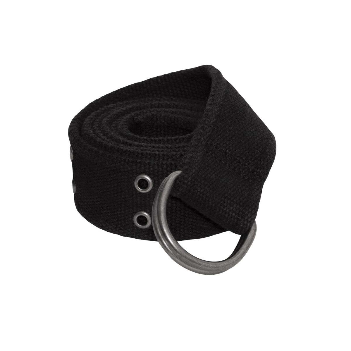 2843 Vintage D-Ring Belt, Black - Large