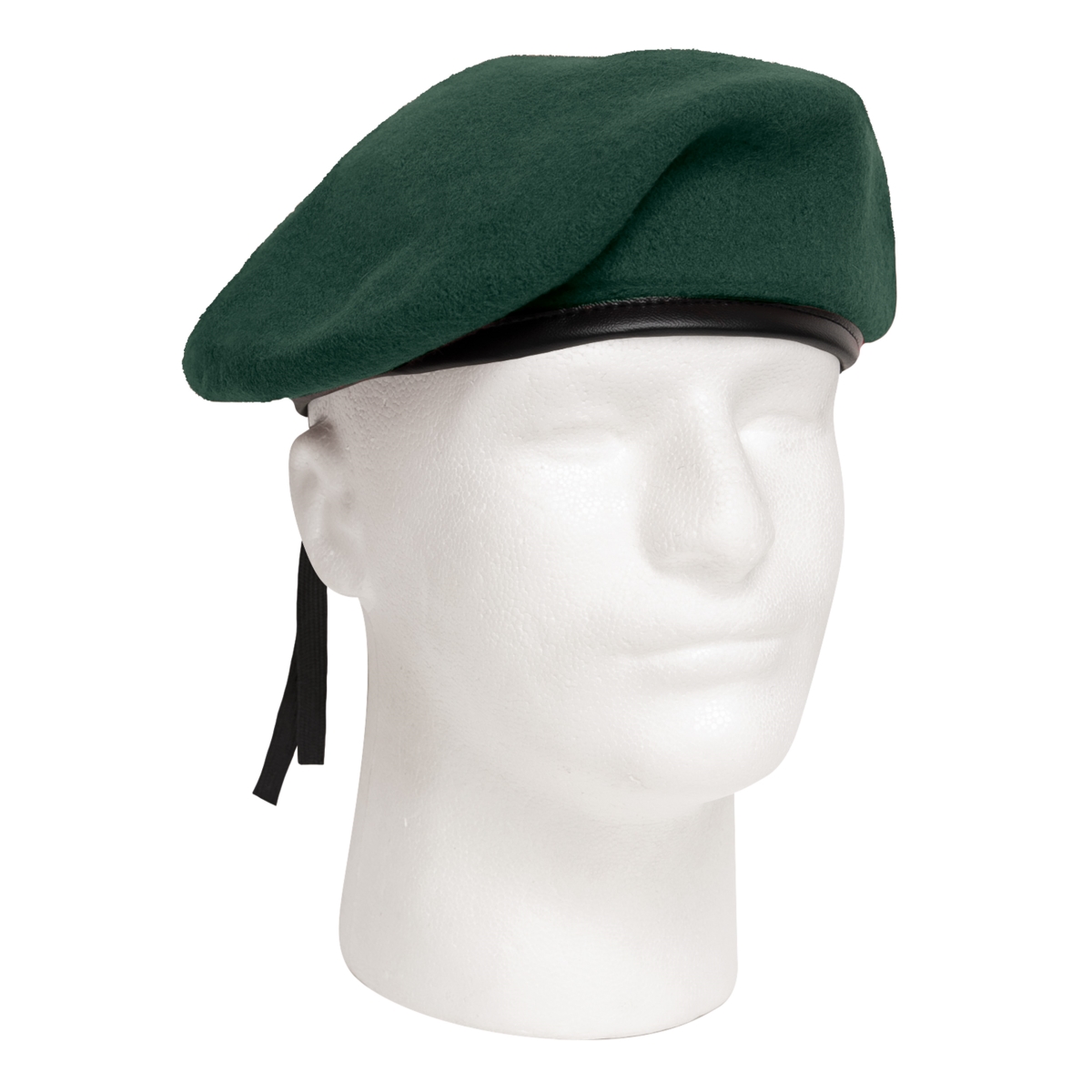 3888 G.I. Style Beret Hat, Green - Size 7.25