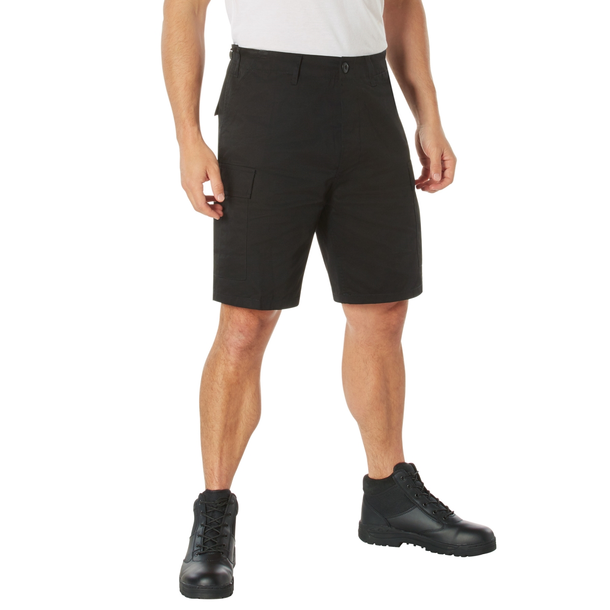 28757 Men Tactical Battle Dress Uniform Shorts, Black - Small