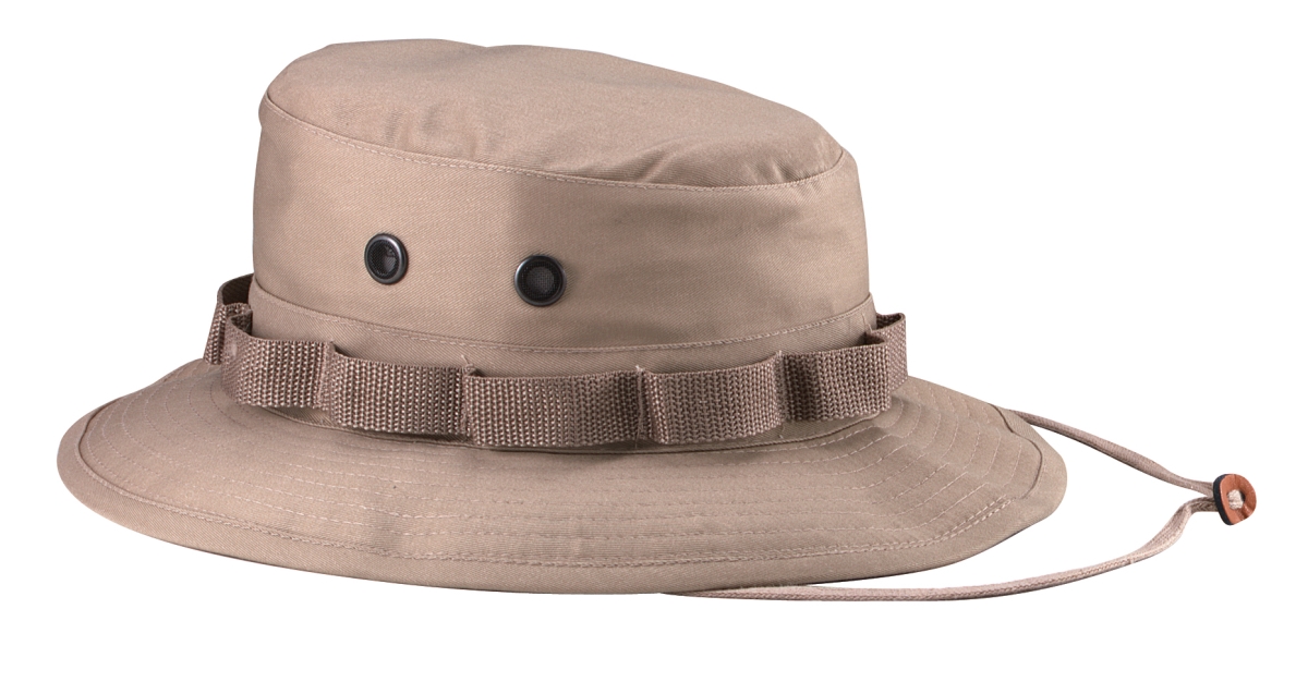 5577 100 Percent Cotton Rip-Stop Boonie Hat, Khaki - Size 7.5