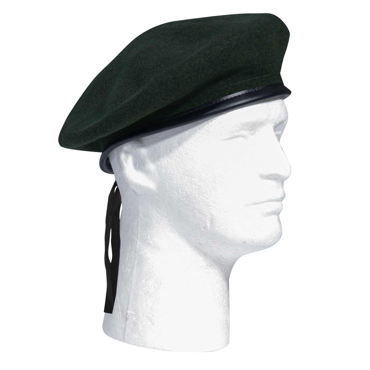 3560 Wool Monty Beret Hat, Green - Small