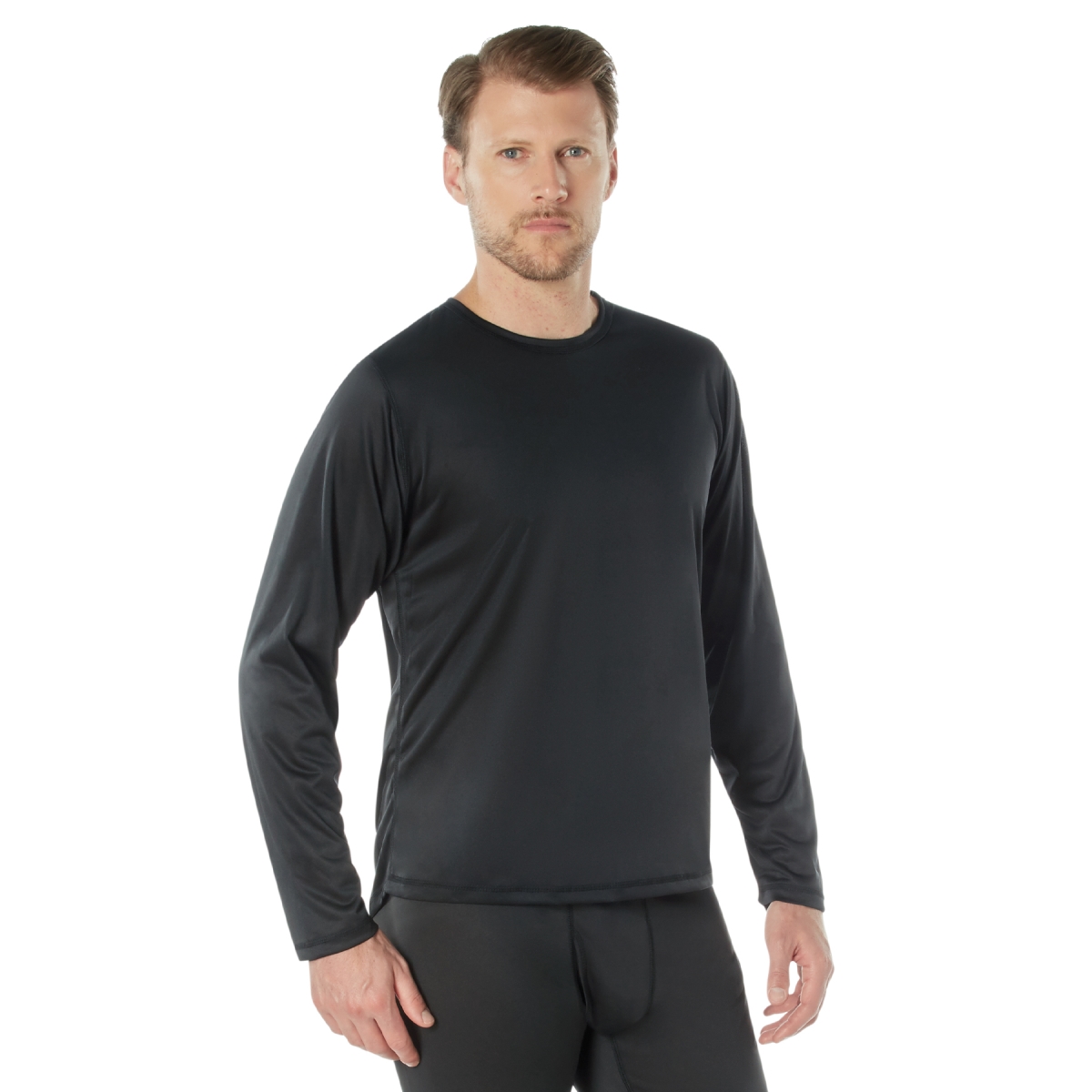6596 Men Gen III Silk Weight Underwear Top, Black - 2XL