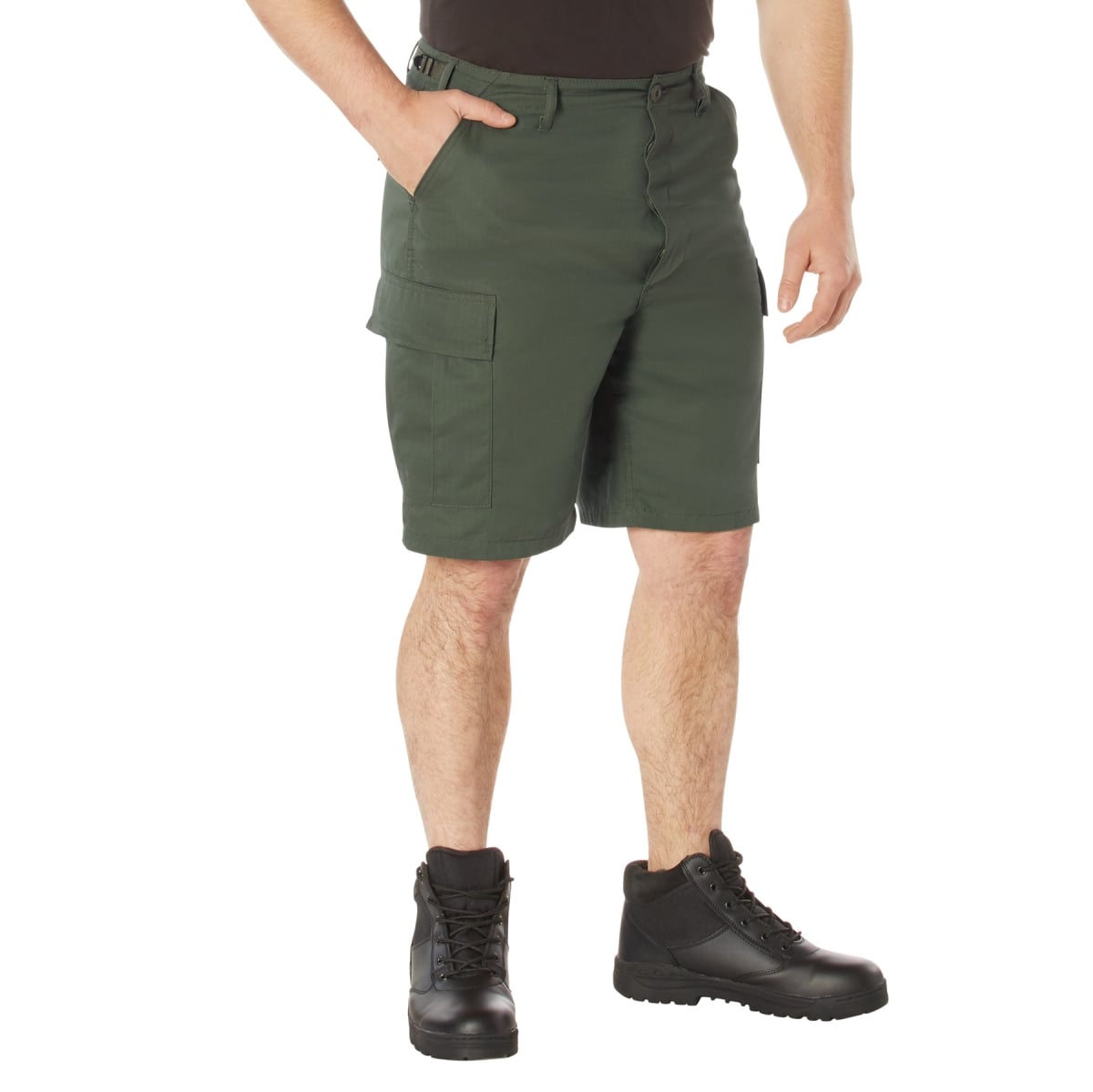 7898 Men Rip-Stop Battle Dress Uniform Shorts, Olive Drab - Medium