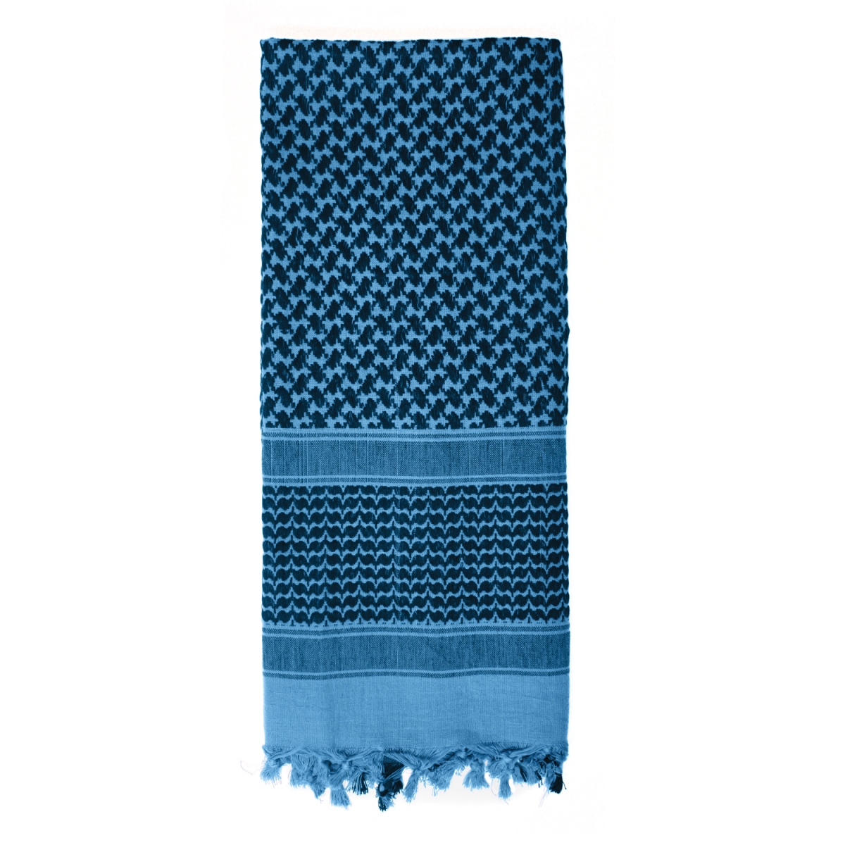9832 Shemagh Tactical Desert Keffiyeh Scarf, Black & Blue