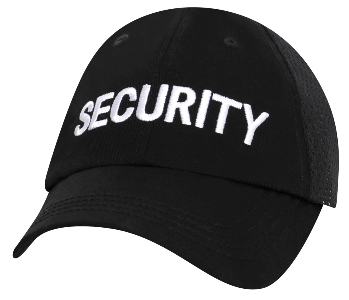 19557 Security Mesh Back Tactical Cap, Black