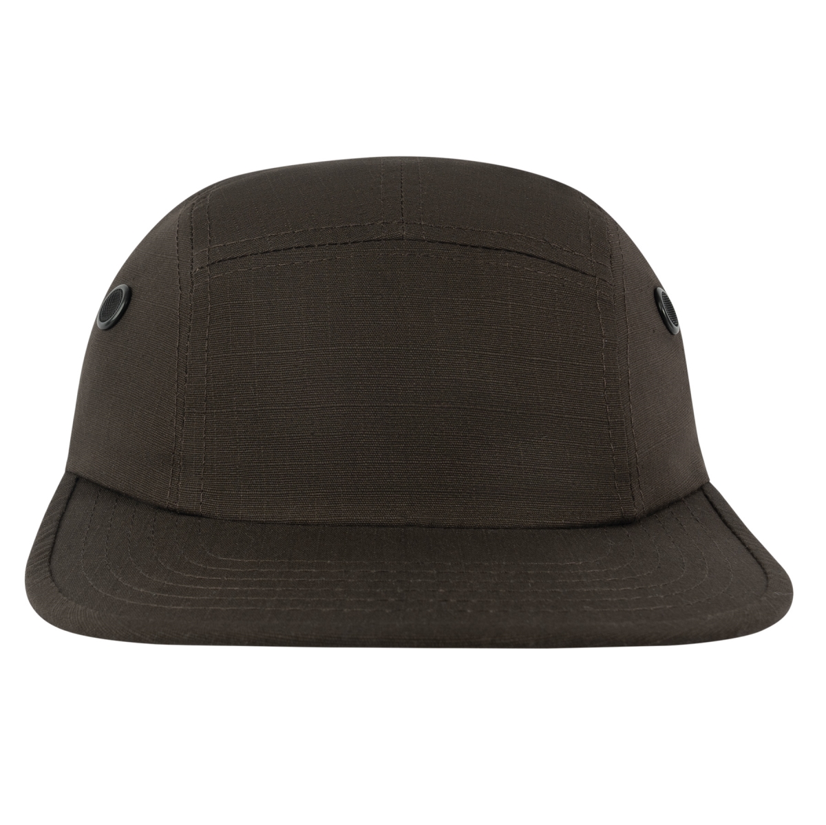 11081 5 Panel Rip-Stop Street Caps, Brown