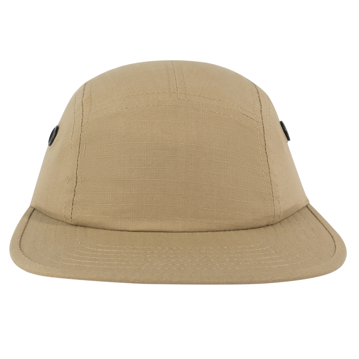 11089 5 Panel Rip-Stop Street Caps, Khaki
