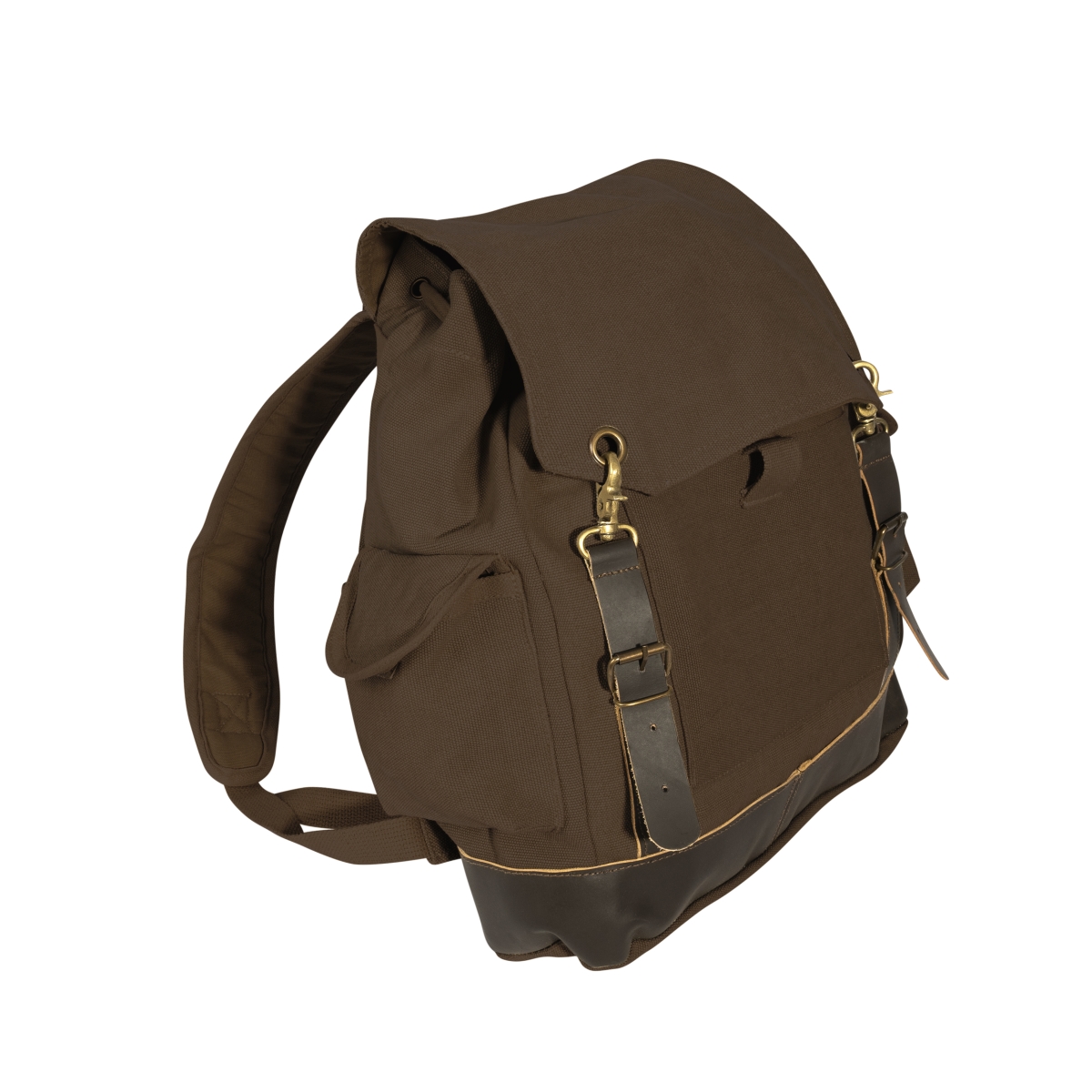 12461 Vintage Expedition Rucksack Backpack, Brown