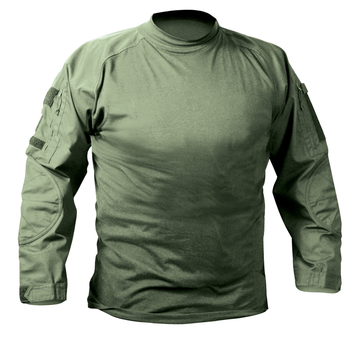 20776 Tactical Airsoft Combat Long Sleeve Shirt, Olive Drab - 2XL
