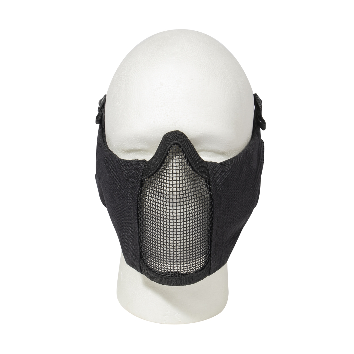 20856 Steel Half Face Mask with Ear Guard, Black