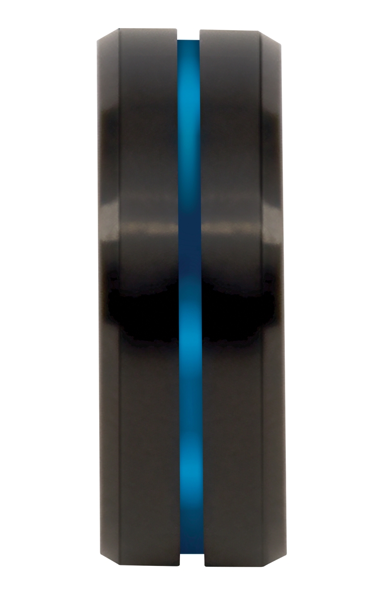 20900 Tungsten Carbide Thin Blue Line Military Rings Black  Size 7